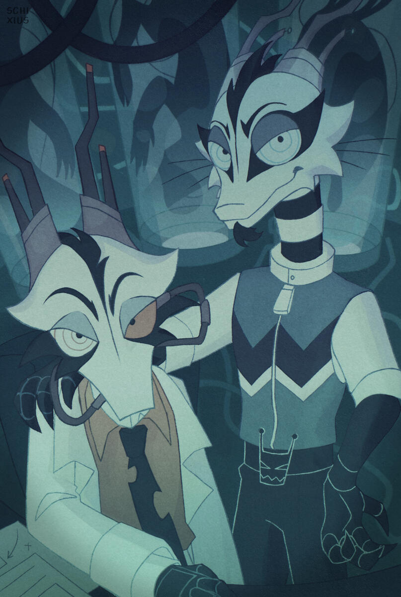 Dr. Schmidt & Kestrel Characters: @viral_genesis